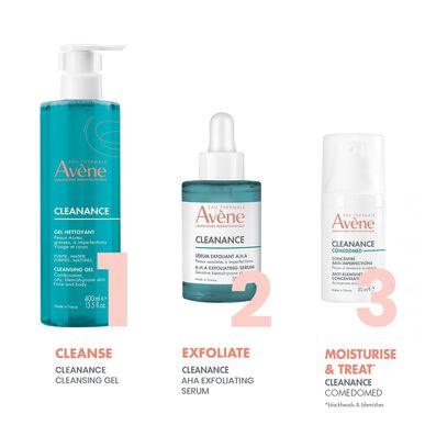 „Avène Cleanance“ valomasis gelis riebiai ir į spuogus linkusiai odai, 400 ml
