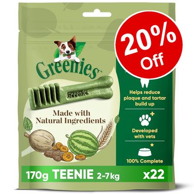Greenies Hunde-Zahnpflege-Kauartikel (170 g/340 g) – 20 % Rabatt!*