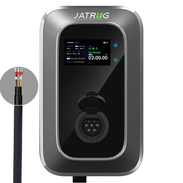 JATRHG S2 22KW 3-Phase Type 2 32A IEC 62196-2 EV Charging Station Fast Electric Car Charger Wallbox