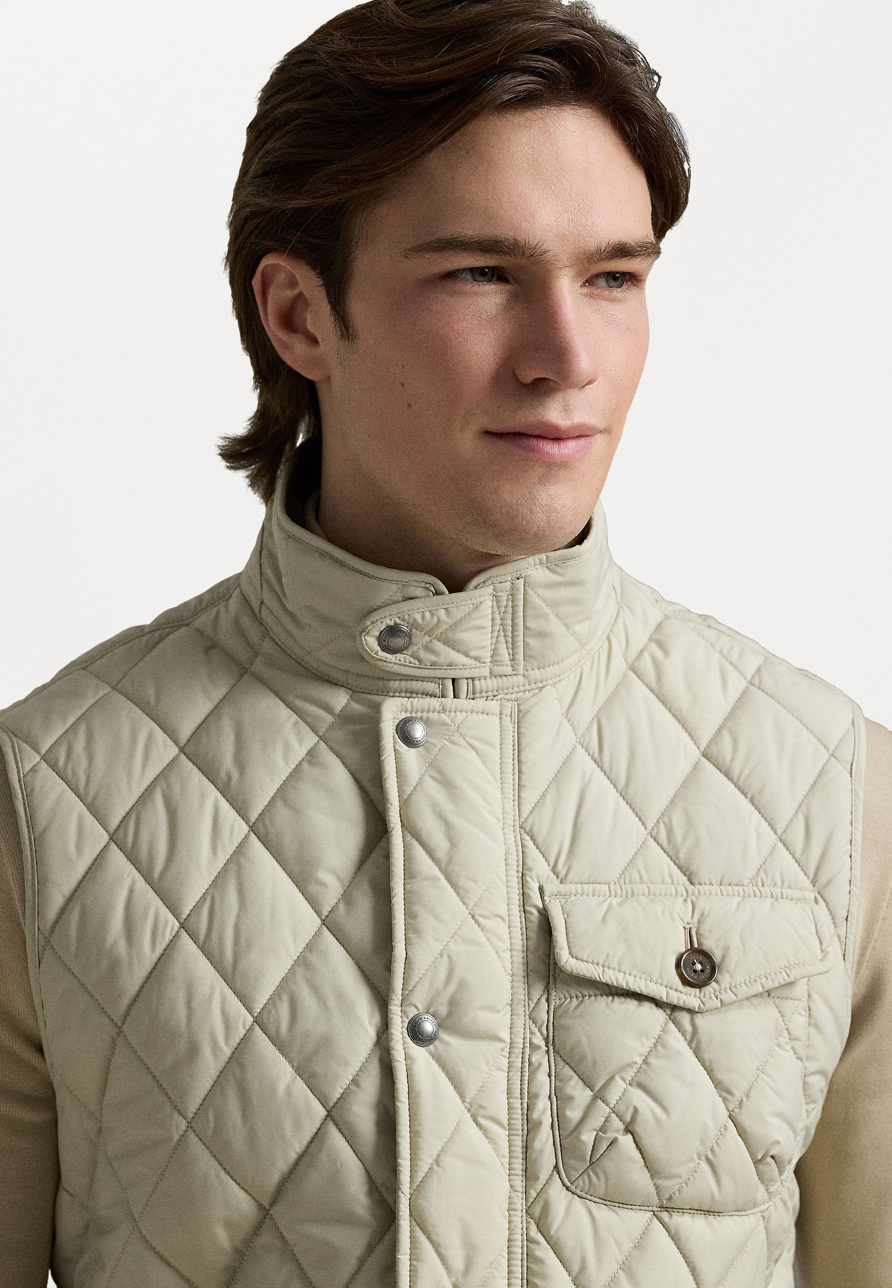 Polo Ralph Lauren THE BEATON GEWATTEERD UTILITY GILET - Vest - steengoedgrijs