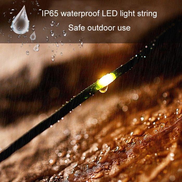 Luci a stringa LED per esterni Ulisem - 20 m - 200 luci - USB - IP65 impermeabili