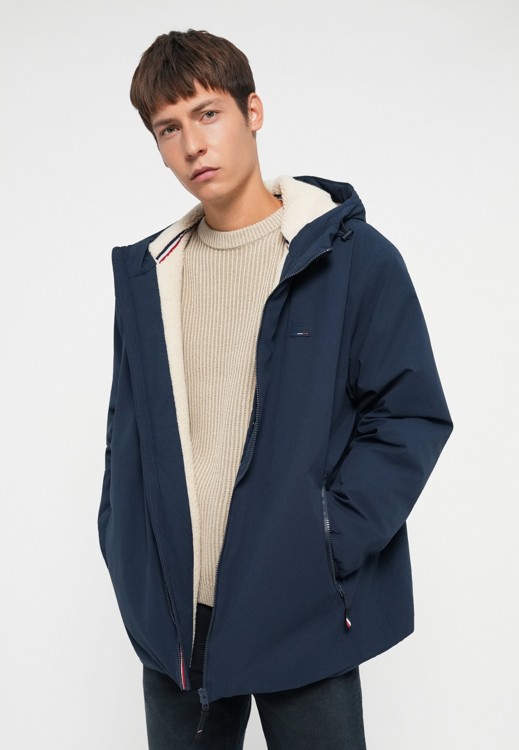 Jack & Jones JPRBLUELVES STRIUKĖ - Parka - tamsiai mėlyna