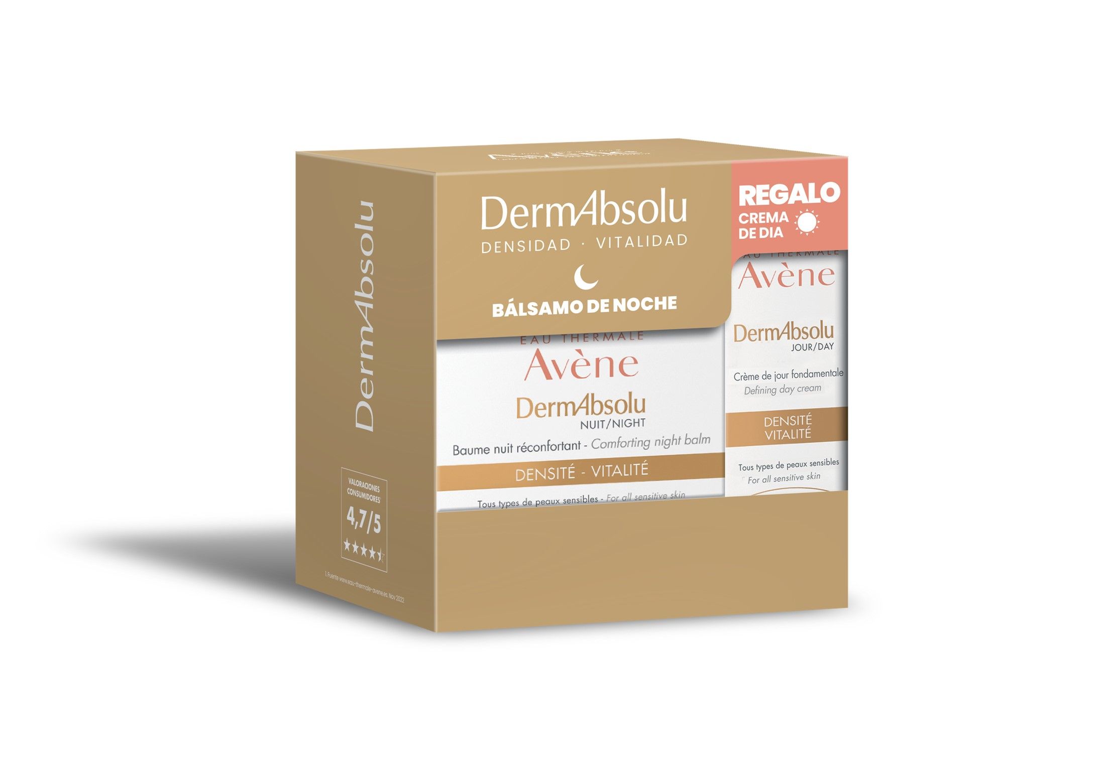 Eau Thermale Avène DermAbsolu atjaunojošais nakts balzams Dāvanu DermAbsolu Essential dienas krēms Grumbu un novecošanās novēršana