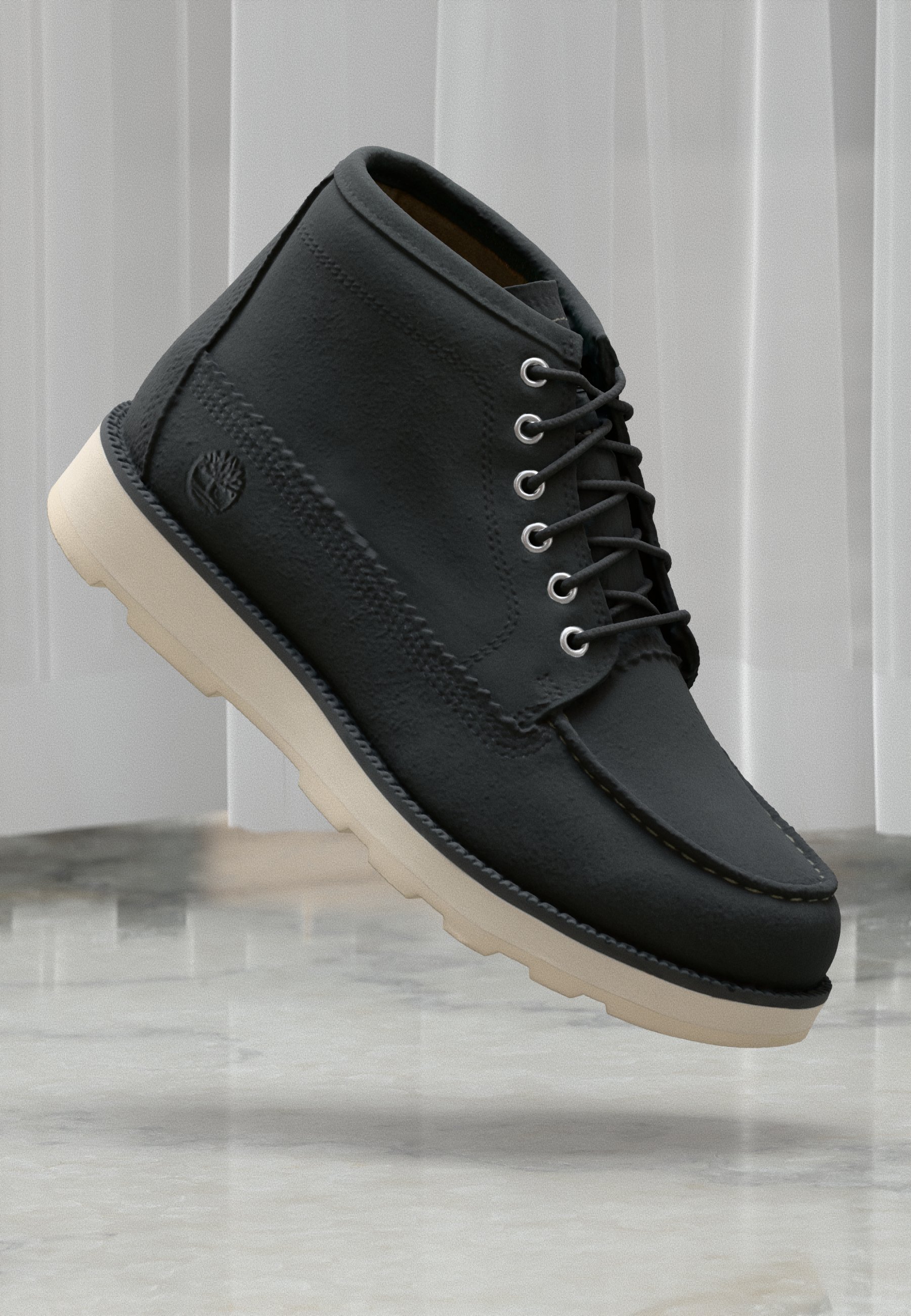 Timberland BRITTON MILLS - Enkellaarsjes met vetersluiting - zwart suède