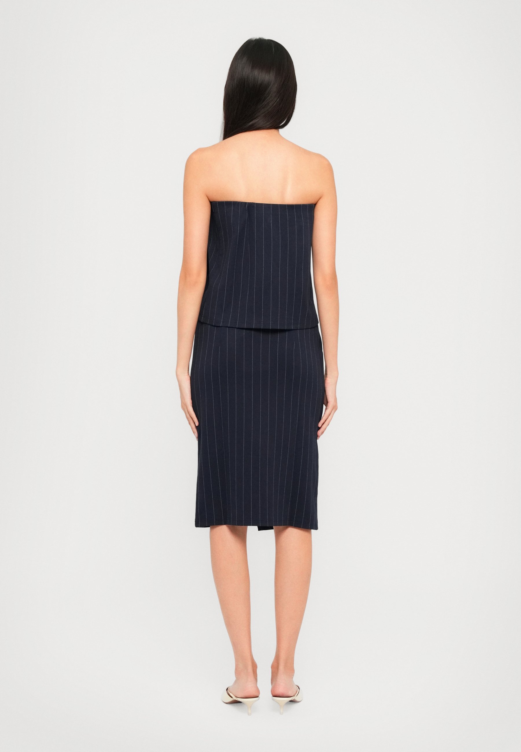 DESIGNERS REMIX ZOE BOOB - Haut - marine/blanc