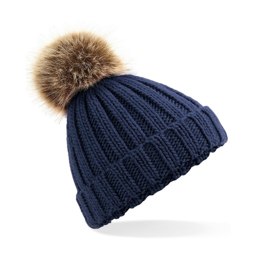  Bonnet épais Beechfield pour enfants avec pompon