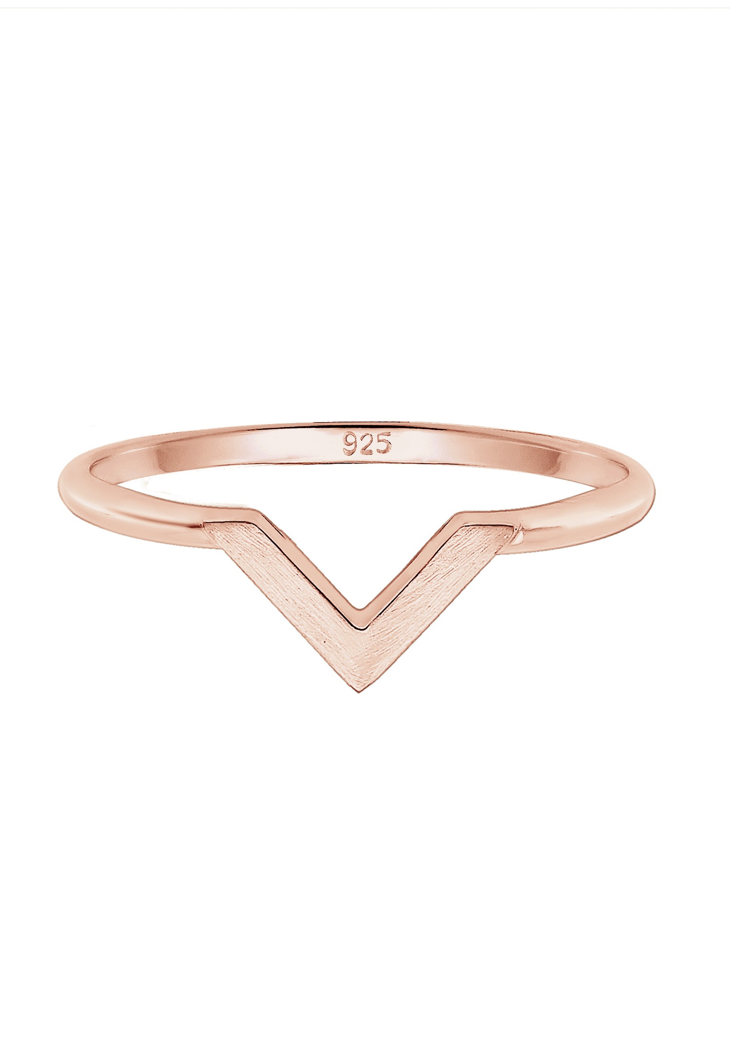 Elli Femme en V Façonnent la Tendance de Base en Argent Sterling 925