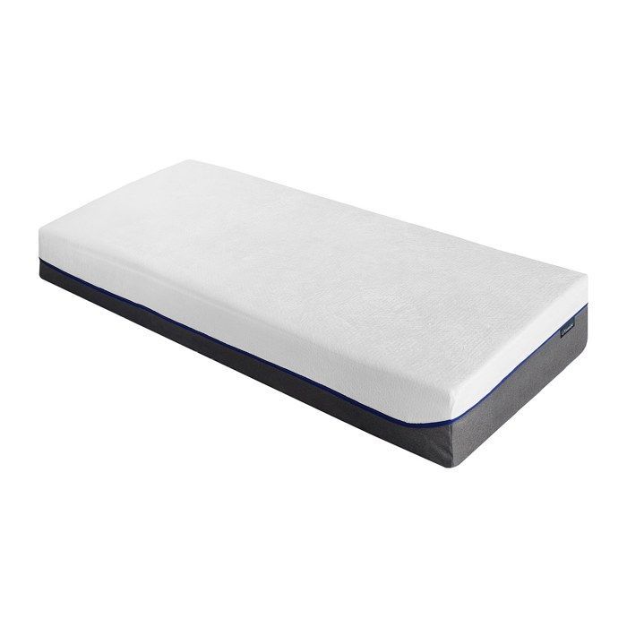 Cama eléctrica de relajación con base de láminas y colchón de espuma viscoelástica - 2 x 80 x 200 cm - Negra - HESIODE III de YSMÉE