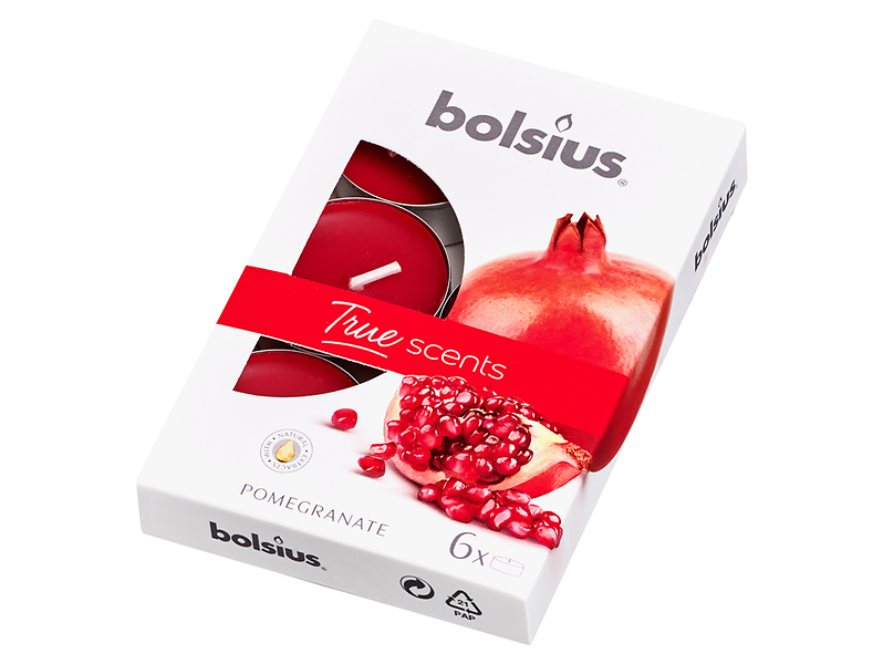 Podgrzewacze tealighty True Scents Granat 6 szt.