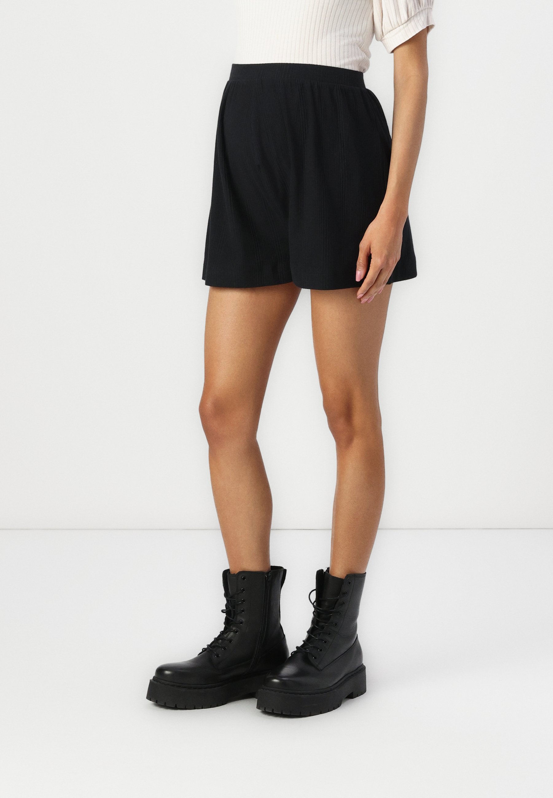 Even&Odd zwangerschapsshorts (2 stuks) - zwart/beige