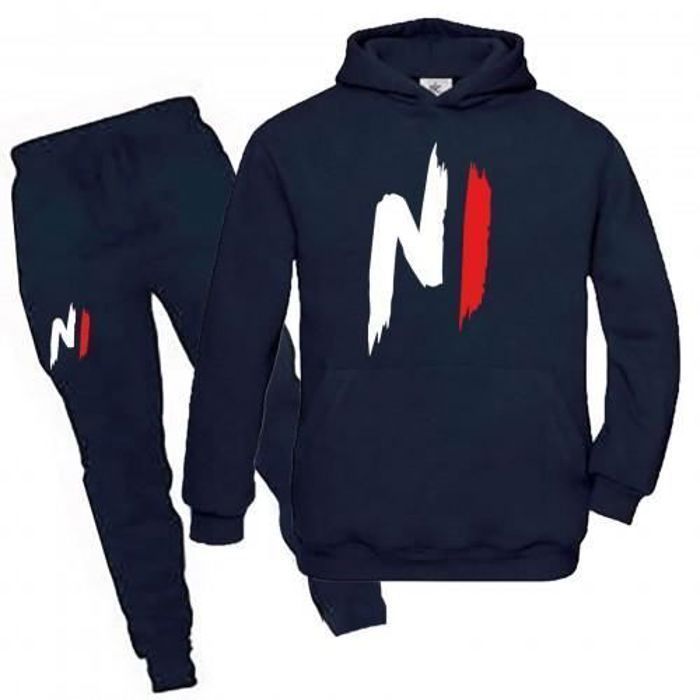 Children's jogging suit - Nihno - Navy blue - Hoodie - Kangaroo pockets - Elasticated waist
