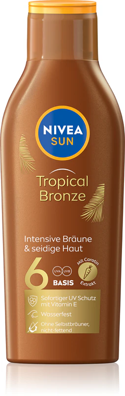 Loção protetora solar NIVEA SUN Tropical Bronze FPS 6