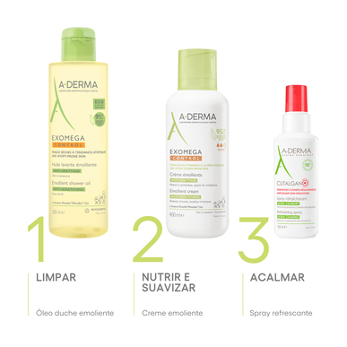 A-Derma Mykgjørende badeolje for tørr atopisk hud Exomega 750 ml 750 ml