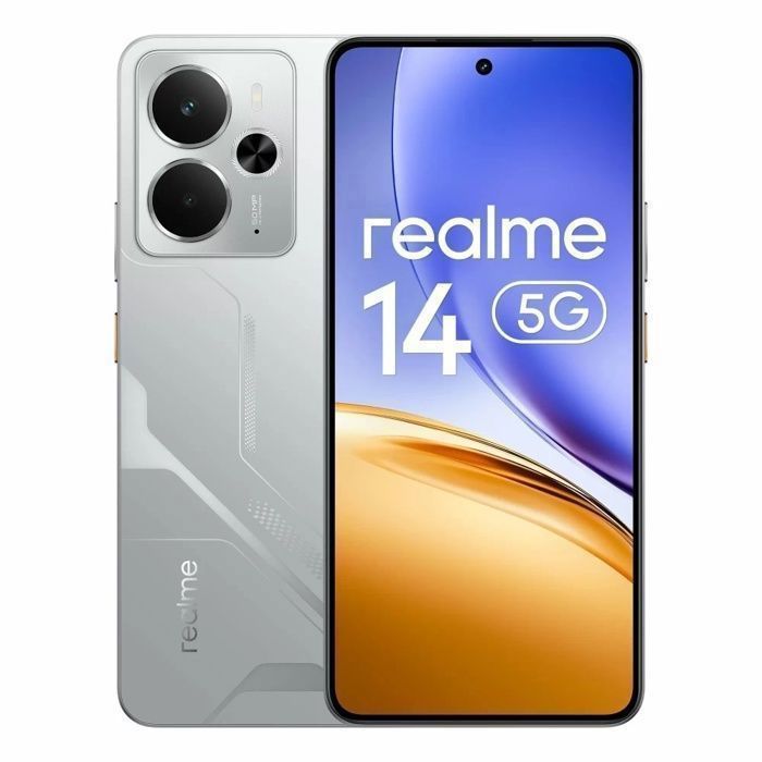 SMARTPHONE REALME 14 5G Plata 8GB 256GB 6000mAh Snapdragon 6 Gen 4 Cámara con IA de 50 MP