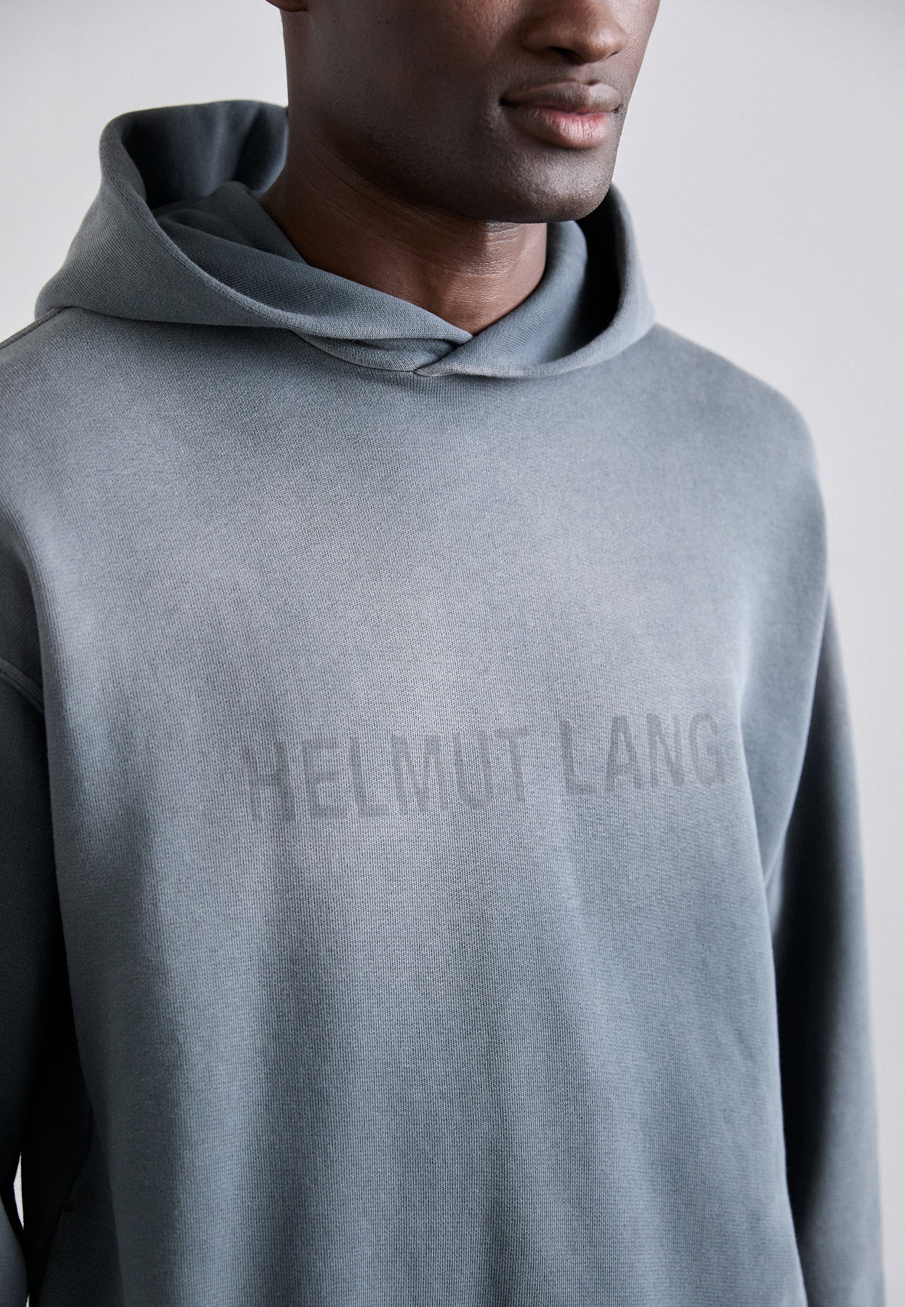 Helmut Lang LAZER STUDIO - Sweat à capuche - gris acier
