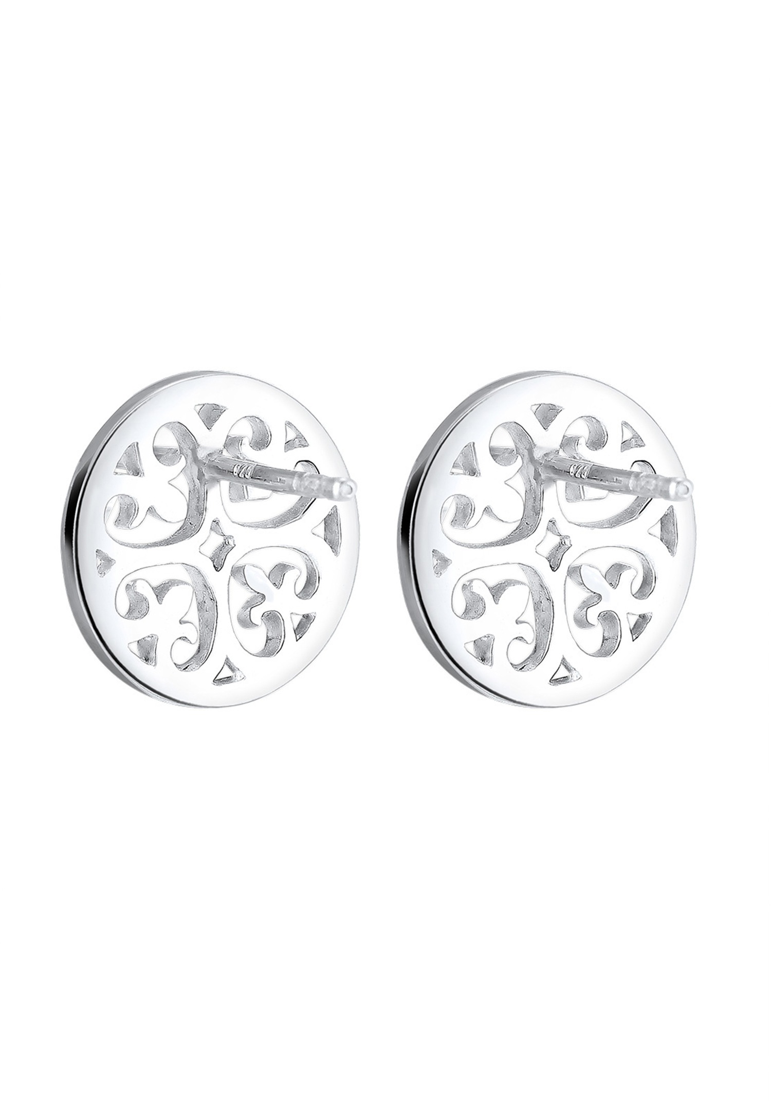 Elli Ornament Boho Cristaux Boucles d'oreilles Femme - Plaqué Or Argent (925/1000)