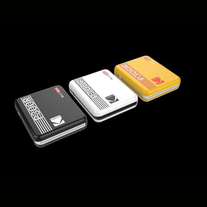 Tragbarer Fotodrucker – KODAK – Mini 3 Retro – 4PASS – Bluetooth – 7,6 x 7,6 cm – Weiß