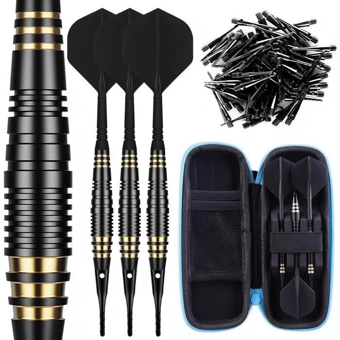 Professional Darts for Electronic Target Shooting - 3 Pack 18g with 30 Plastic Tips