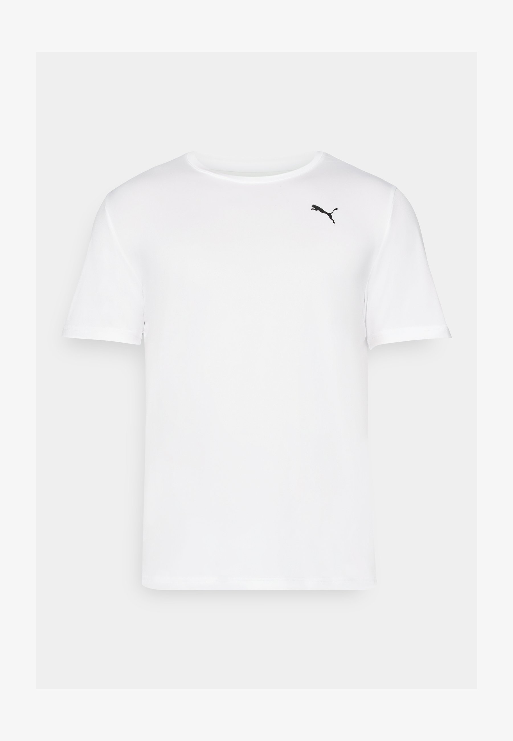 Puma ESSENTIALS SOLID CAT TEE - Sportovní tričko - white
