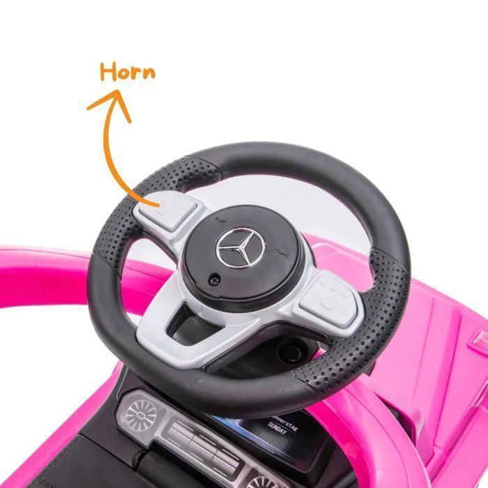 Carrinho Elétrico Infantil Mercedes-Benz G350 - Rosa - 1 a 3 anos - Produto Oficial Licenciado - Compartimento para Armazenamento - Peso Máximo: 25kg
