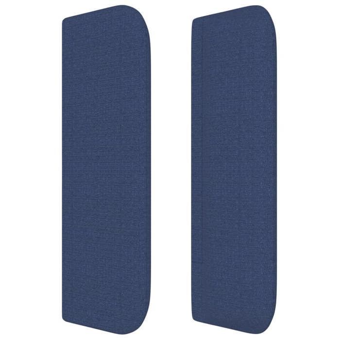 Headboard - vidaXL - Blue - 147x16x78/88 cm - Durable fabric - Adjustable height