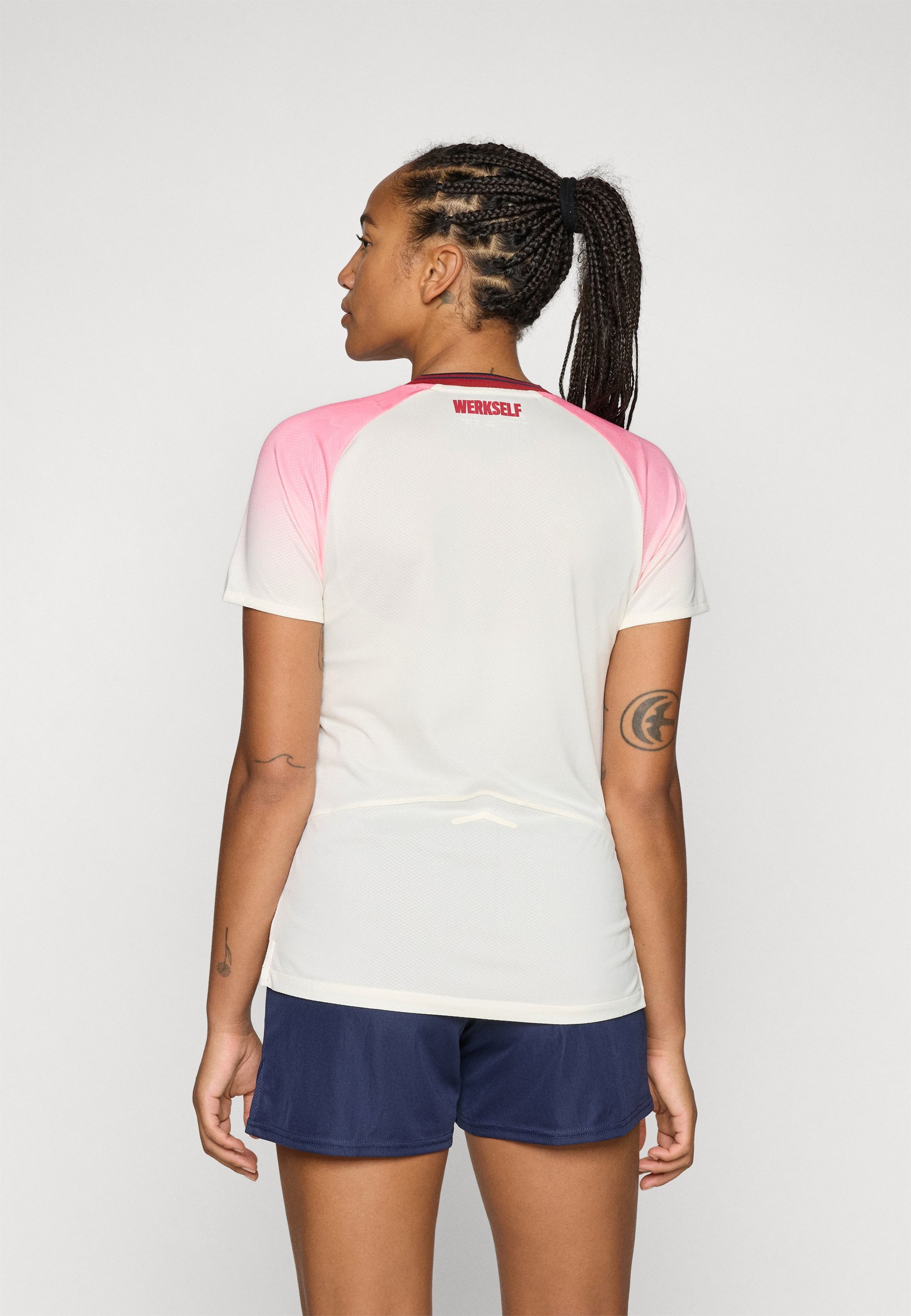 Maglia a maniche corte da donna New Balance BAYER AWAY - Abbigliamento da club - trasferta