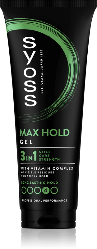Syoss Max Hold Gel de Fixação Forte para Cabelo