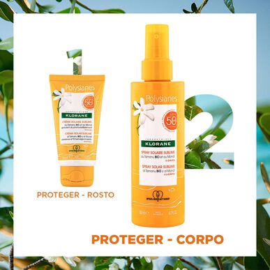 Klorane Tamanu BIO og Monoi Sublime solkremspray SPF50 solkremspray for kroppen 200 ml