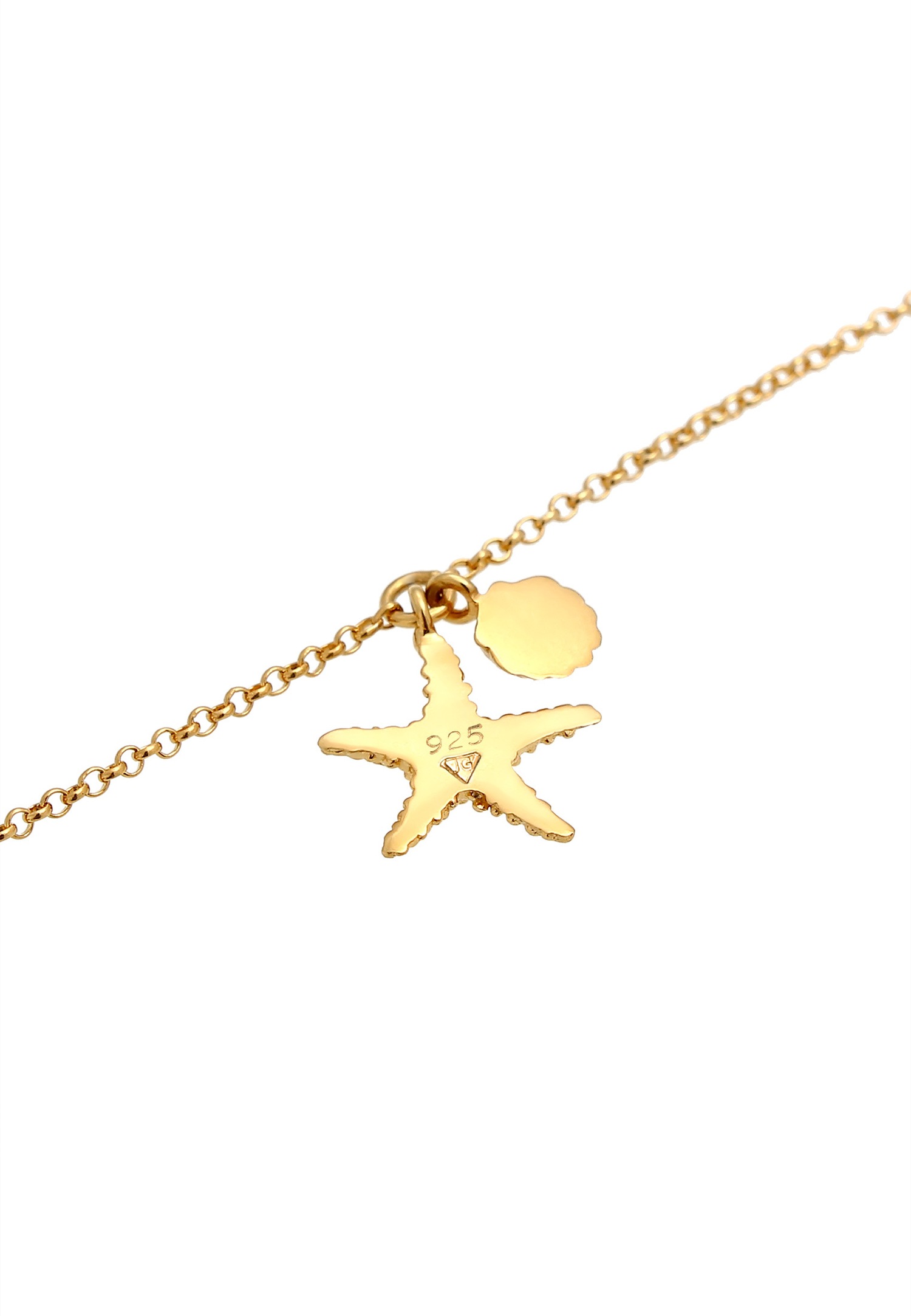 Elli Coquillage Étoile de Mer Plage Été Trend Blogger Bracelet Femme - (925/1000) Argent
