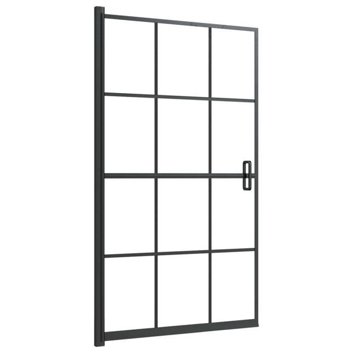 NUEVO* Mampara de ducha - UU - Cabina de ducha - ESG 80x140 cm Negro CHY850296