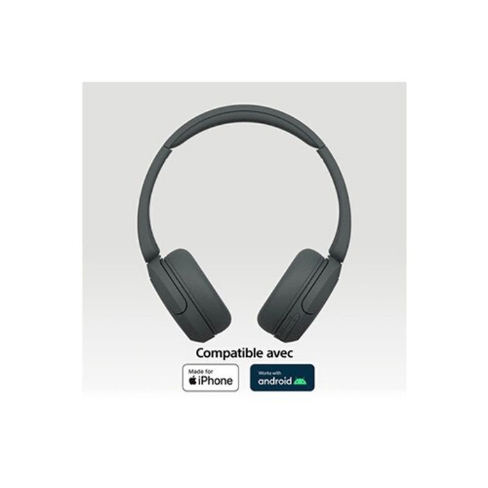 Auriculares inalámbricos Bluetooth - SONY - WH-CH520W - Negro