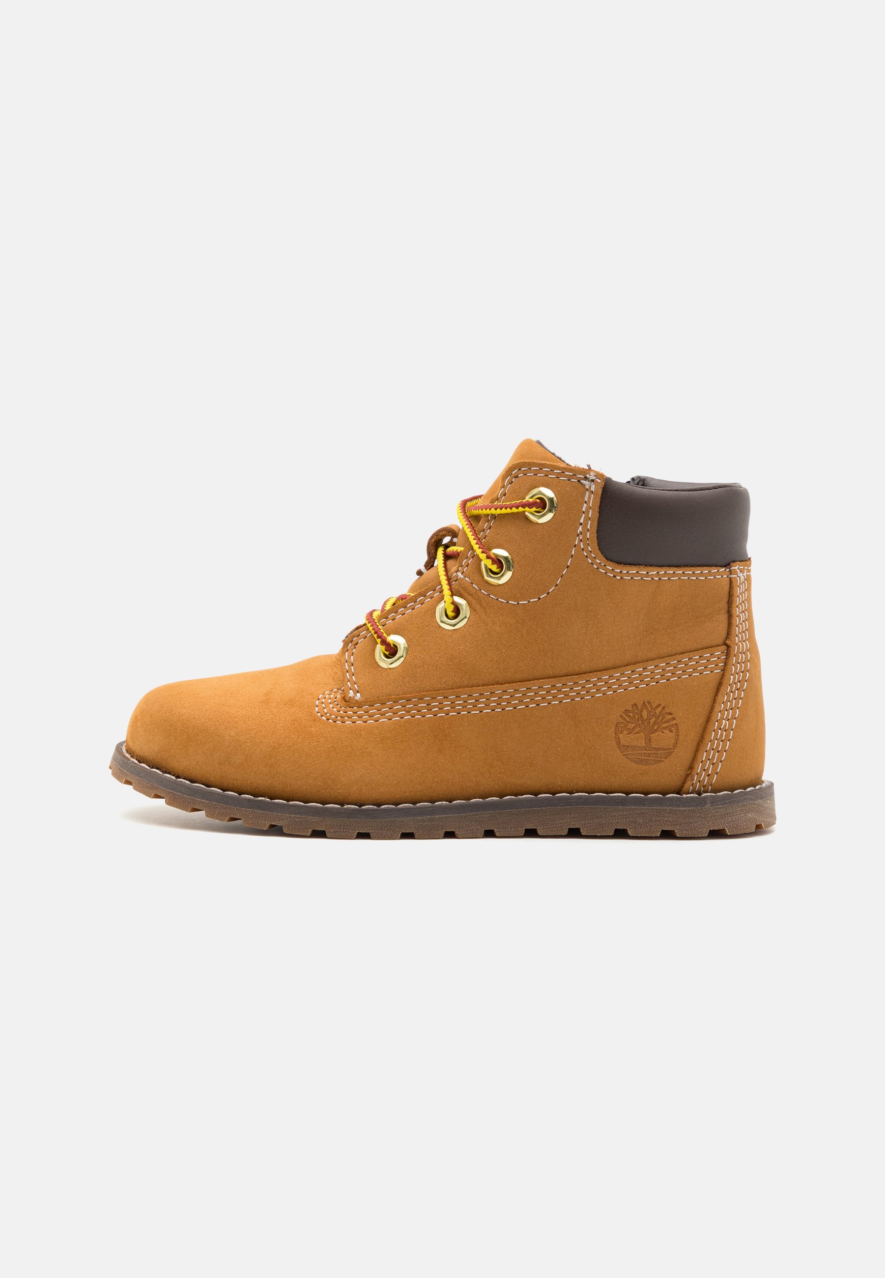 Timberland POKEY PINE MID LACE UP WITH ZIP BOOT UNISEX - Enkellaarsjes met vetersluiting - tarwekleur