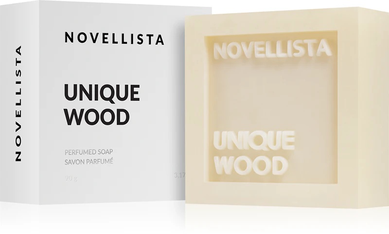 NOVELLISTA луксузни чврсти сапун за лице, руке и тело унисекс, јединствено дрво