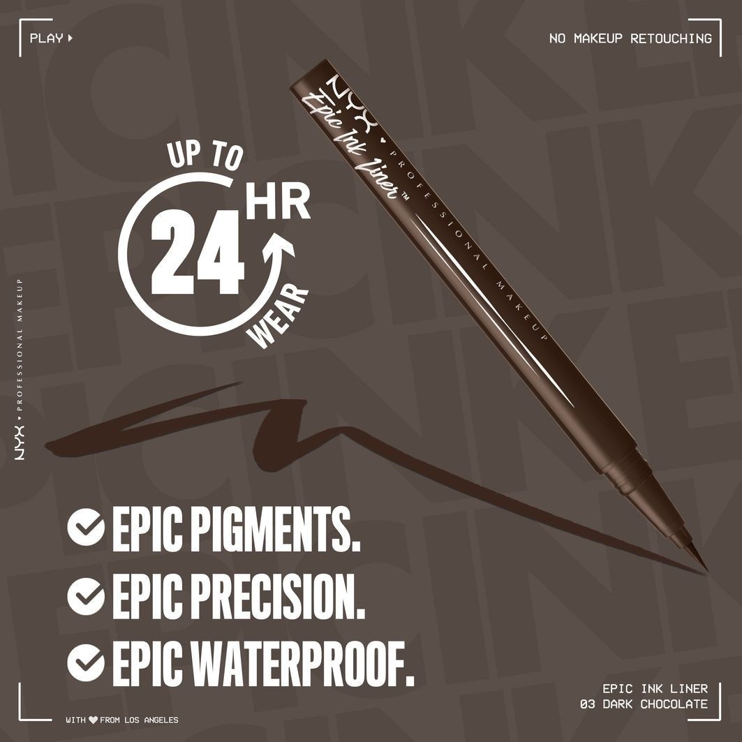 NYX Professional Makeup acu zīmulis Epic Ink Liner - 1 ml
