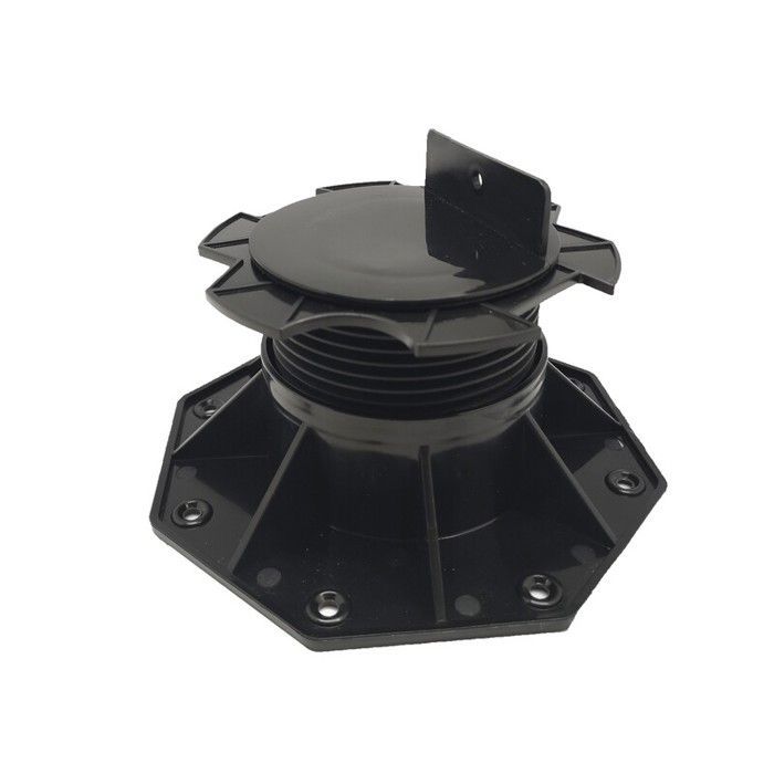 KARTON VAN 60 PERCELEN RÉGLABLES 60 À 138 MM POUR TERRASSE BOIS ET COMPOSIET - L: 57 cm - l: 57 cm - Noir