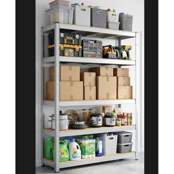 Étagère Charge Lourde établi pour charges lourdes 180 x 40 x 90 cm - 5 niveaux, 875 kg
