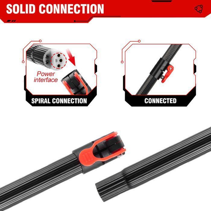 Podadora telescópica de pértiga ONEVAN - ONEVAN - 8 pulgadas (30 cm) - 2 x 3000 mAh - Ángulo de 180°