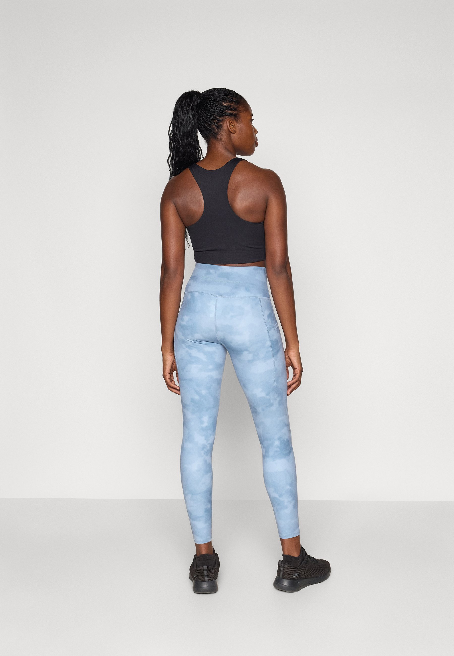 Champion HIGH RISE CAPRI LEGGINGS - Leggings - lichtblauw