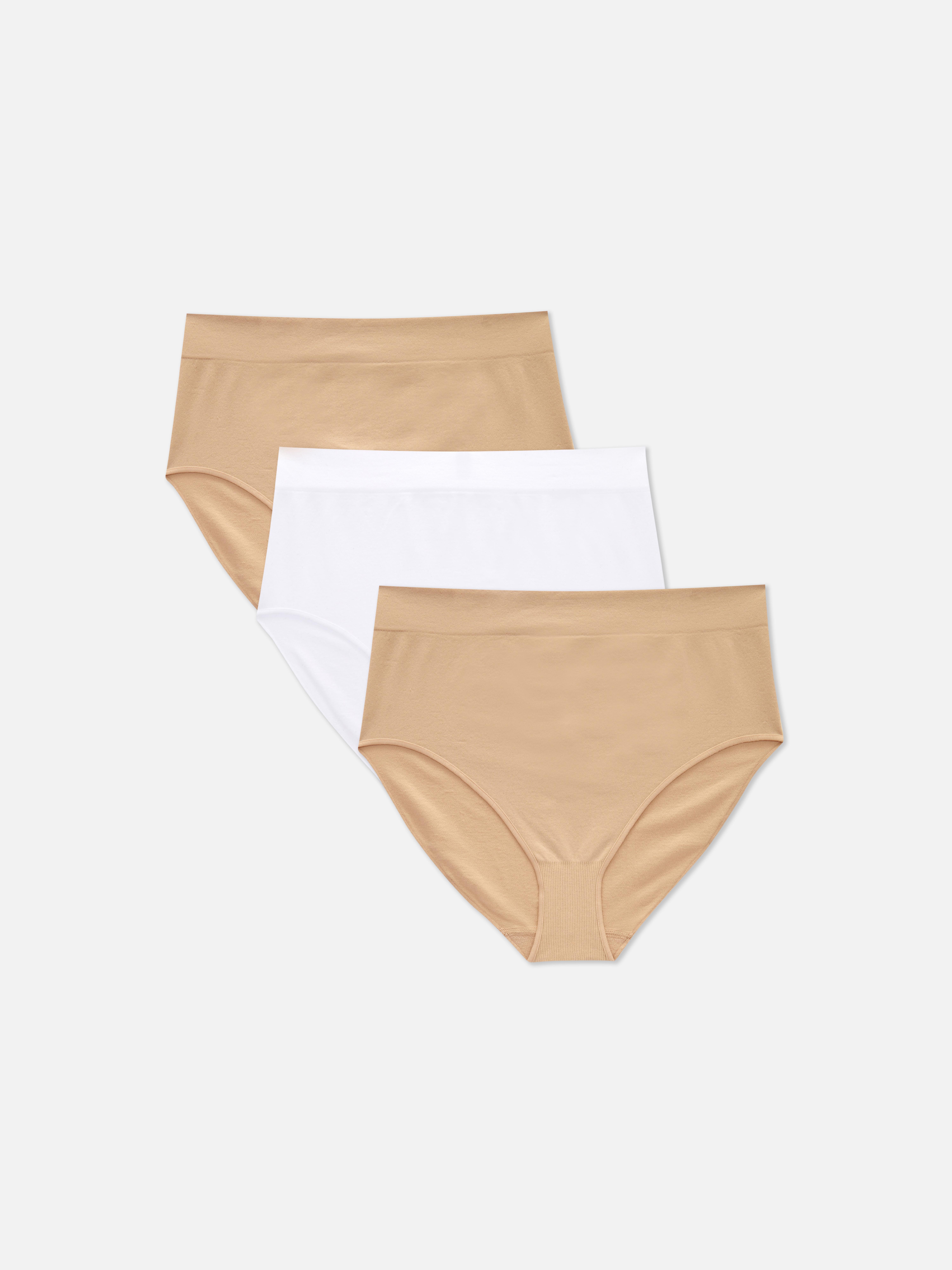 Høylivede truser, sett med 3. Disse komfortable trusene med høy midje holder deg godt dekket; perfekte som elskede basisplagg.