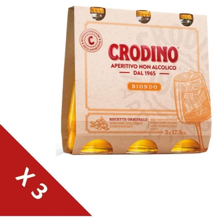 Crodino - Aperitivo sin alcohol - 9 x 17,5 cl