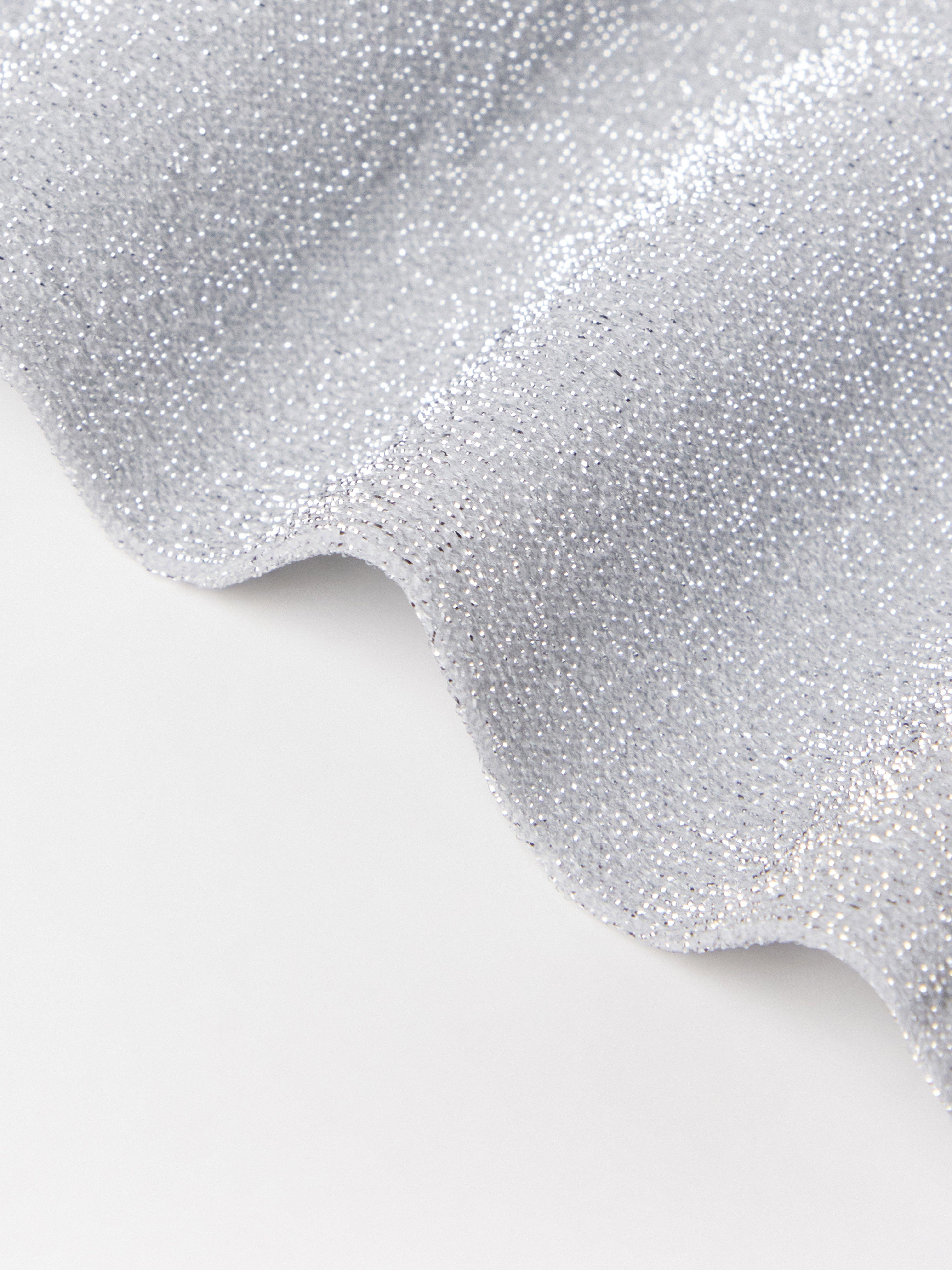 Trblietavé pančuchy 50 denier strieborné