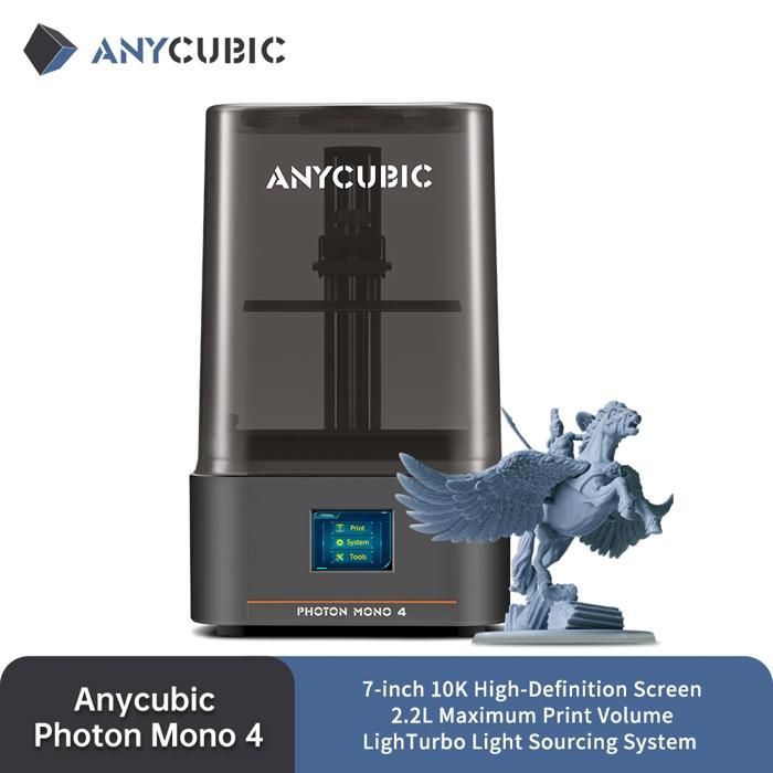 3D Printer - Anycubic - Photon Mono 4 - 10K Resolution - 7-inch Screen - 4kg