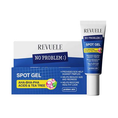 Revuele No Problem Spot Gel Syrer og tea tree ansiktsgel SOS Hudormer fjerner anti-ufullkommenheter 25 ml 25 ml