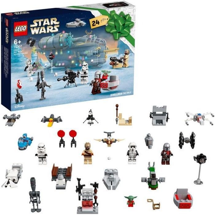 LEGO® 75307 Star Wars Advent Calendar 2021 Toy for Children Ages 6+, The Mandalorian Gift Idea for Christmas, Minifigure