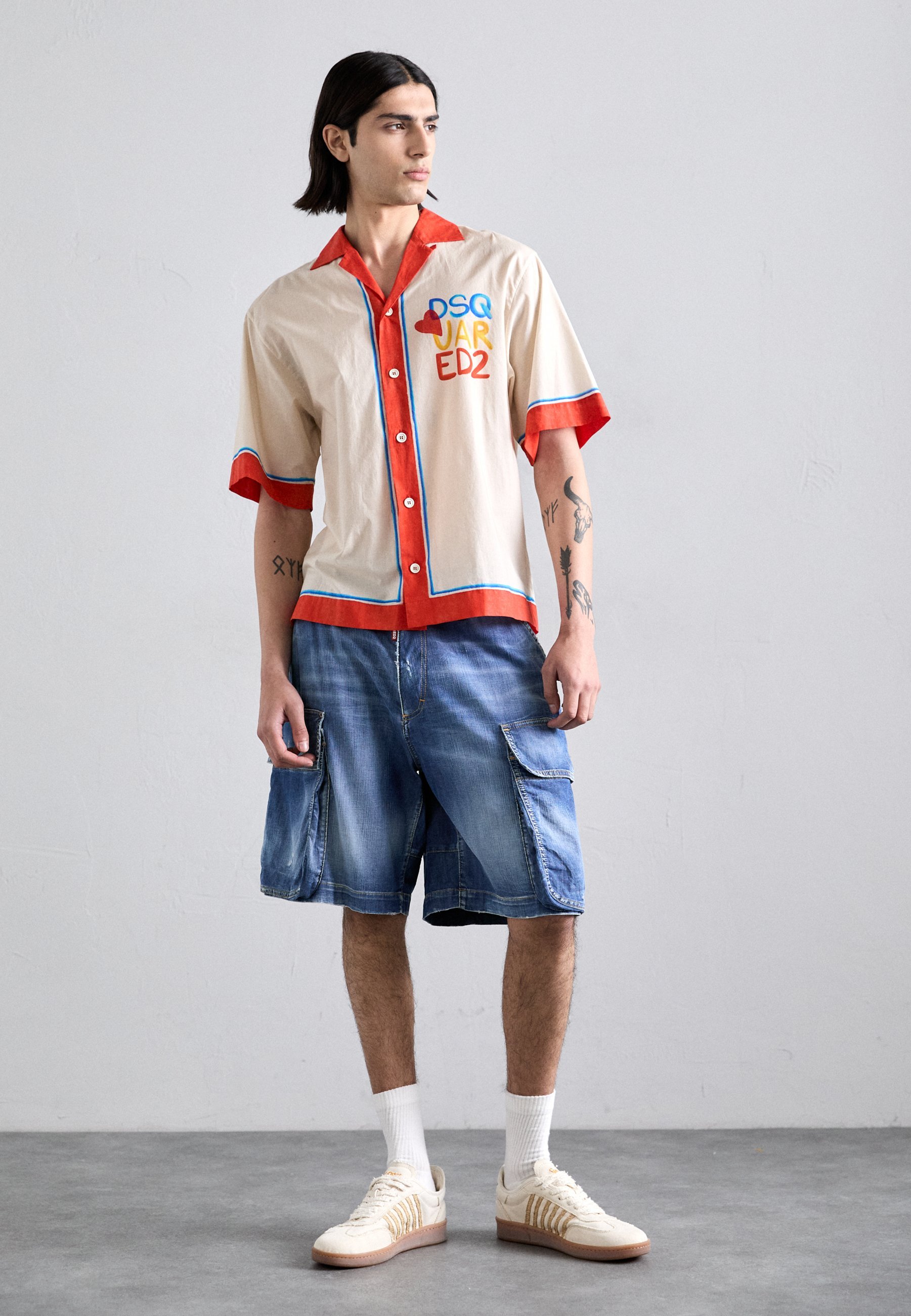 Dsquared2 LOOSE - Pantaloncini in denim - blu navy