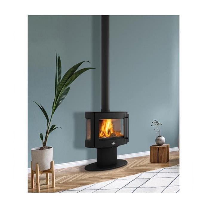Godin Poêle à bois fonte 9kw coggia noir - 388142000053