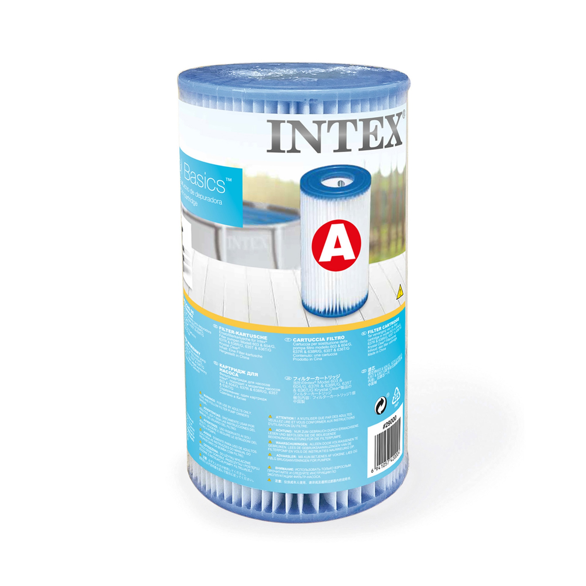  Cartucho de filtragem Intex tipo A