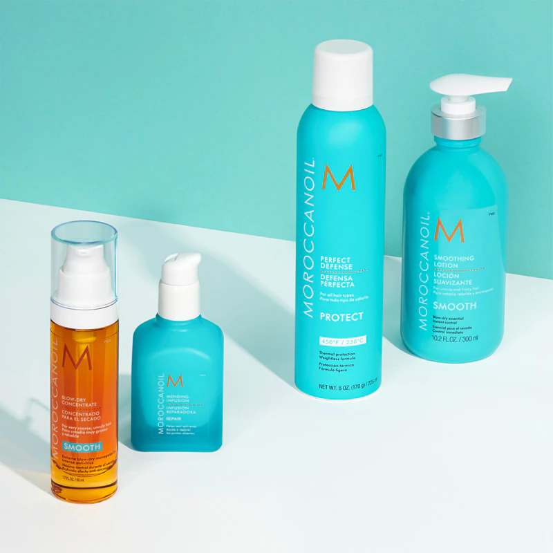 Tepelně ochranný sprej Moroccanoil Protect pro použití při používání žehliček na vlasy a kulem