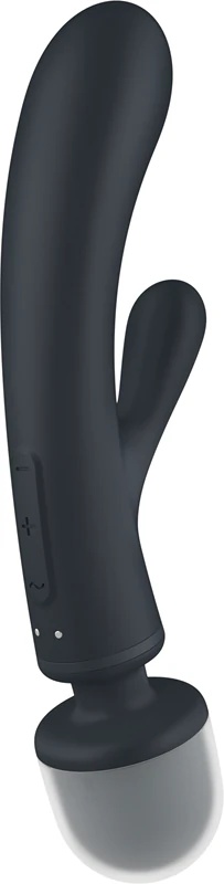 Satisfyer Triple Lover 2 vienā masāžas galviņa un vibrators