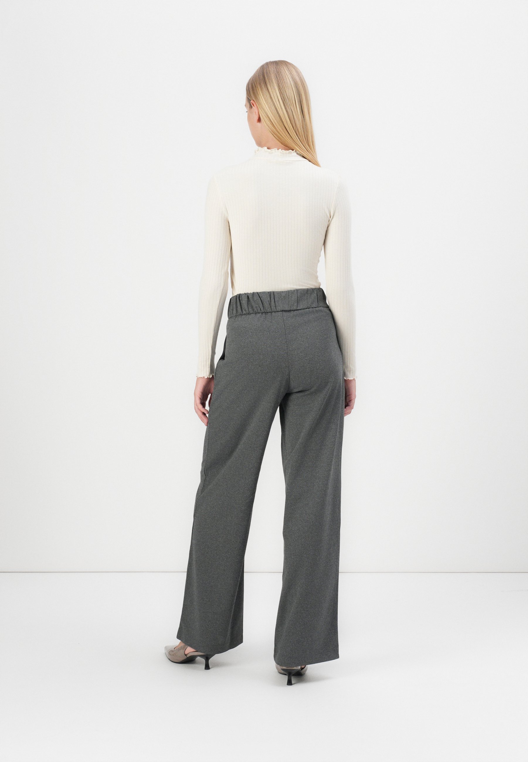 JDY JDYGEGGO LIFE NEW LONG NOOS - Pantalon - gris moyen